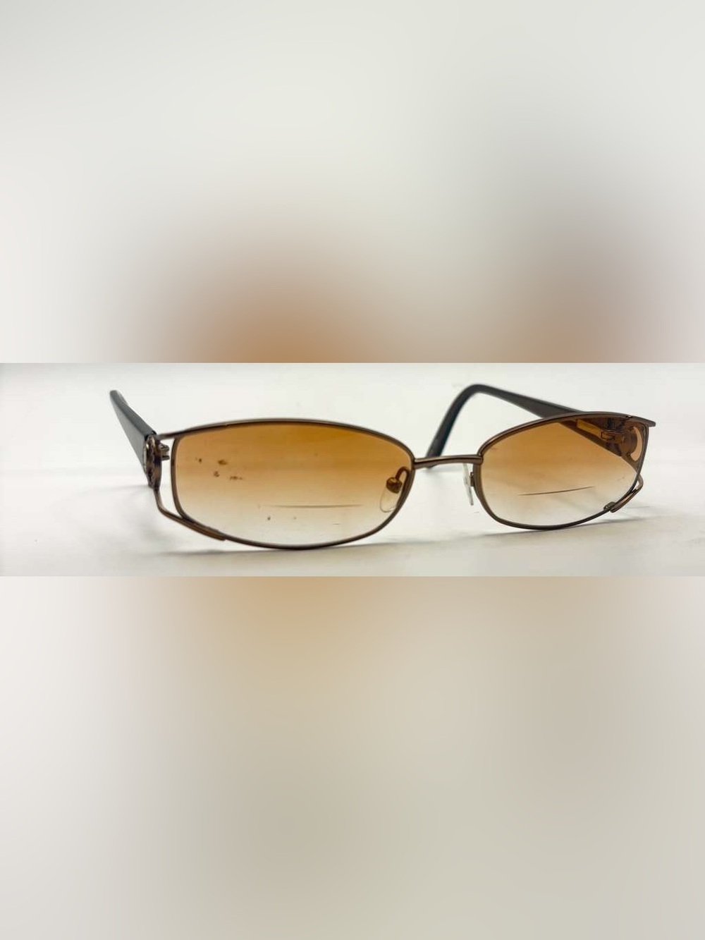 Splendor SP807 Brown Oval Metal Sunglasses Frames Only
